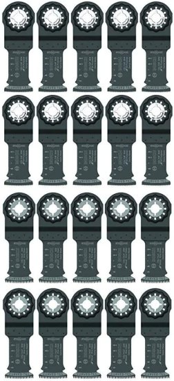 BOSCH ボッシュ Starlock Carbide Oscillating Tool Blades for Cutting Wood, Wood with Nails, Drywall and Plastics; 10-Pack and Multitool Blades fo