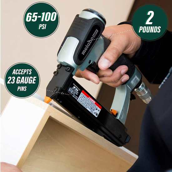 Metabo HPT Pin Nailer Kit | 23 Gauge | Accepts Pin Nails from 5/8-Inch