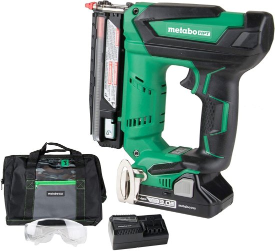 工具 メタボ Metabo HPTコードレスピンネイラーキット 18V 23ゲージ 58138 ピン釘 NP18DSALM Metabo HPT 18V マルチボルト コンパクト コードレス ブラッドネイラーキット 18ゲージネイラー 電動工具付き 2.0Ah  リチウムイオンバッテリー、5⁄8インチから2インチのブラッドネイルを駆動、充電あたり700、NT1850DG