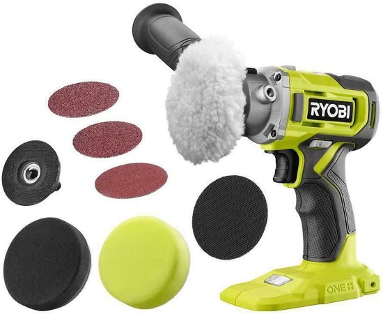 RYOBI ONE 18V Cordless 3 in. Variable Speed Detail Polisher/Sander Tool Only PBF102B PBF102B