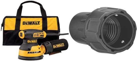 Dewalt デウォルト Random Orbit Sander, 5-Inch (DWE6423K) & DWV9000 Universal Connectorの通販は