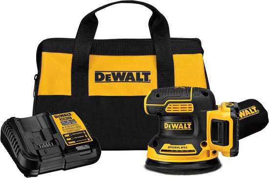 Dewalt デウォルト 20V MAX* Random Orbit Sander 5-Inch Cordless Kit (DCW210D1)