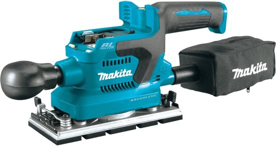Makita マキタ XOB03Z 18V LXT? Lithium-Ion Brushless Cordless 1/3 Sheet Finishing Sander, AWS? Capable, Tool Only