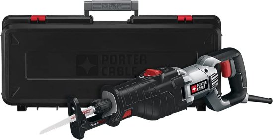 PORTER-CABLE Reciprocating Saw, 8.5-Amp with Orbital Action (PC85TRSOK) , Black