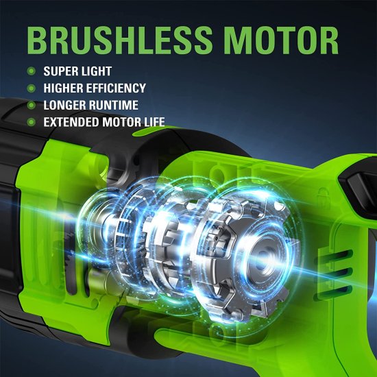 Greenworks 24V Brushless Reciprocating Saw Kit, 4Ah USB (Power Bank) Battery and Charger_1