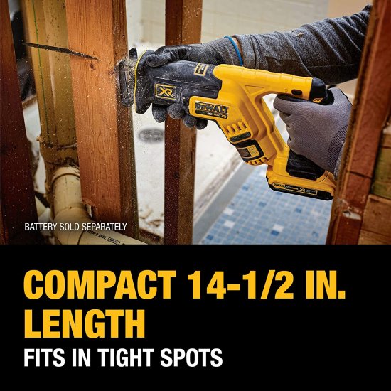 Dewalt デウォルト 20V MAX* XR Reciprocating Saw, Compact, Tool Only (DCS367B)_3