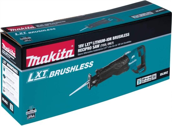 Makita マキタ XRJ05Z 18V LXT Lithium-Ion Brushless Cordless Recipro Saw, Tool Only_6