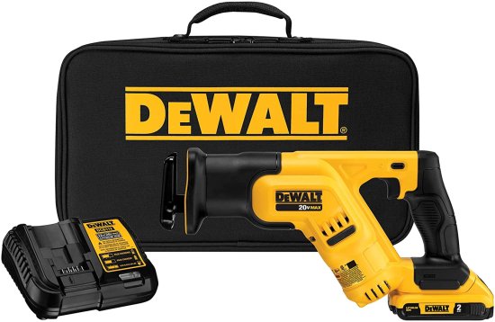 Dewalt デウォルト 20V MAX* Cordless Reciprocating Saw Kit, Compact, 2-Amp Hour (DCS387D1)