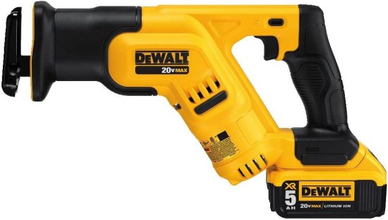 Dewalt デウォルト 20V MAX* Cordless Reciprocating Saw Kit, 5 Amp-Hour Battery (DCS387P1)