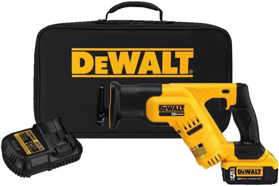 Dewalt デウォルト 20V MAX* Cordless Reciprocating Saw Kit, 5 Amp-Hour Battery (DCS387P1)_2