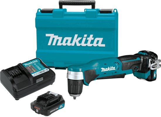 Makita マキタ AD04R1 12V max CXT Right Angle Drill Kit, 3/8"