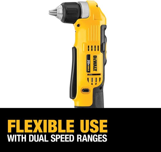 Dewalt デウォルト 20V MAX Right Angle Cordless Drill/Driver Kit (DCD740C1)_3