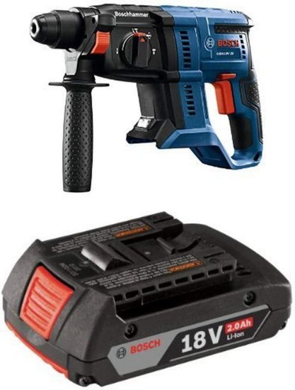 BOSCH ボッシュ GBH18V-20N 18V 3/4 インチ. SDS-plus Rotary Hammer (Bare Tool) with 2.0 AH battery