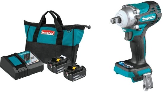 Makita マキタ BL1840BDC2 18V LXT Lithium-Ion Battery & Rapid Optimum Charger Starter Pack (4.0Ah) w/ XWT14Z 18V LXT Lithium-Ion Brushless Cordle