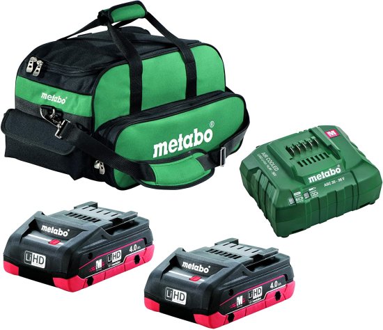 Metabo - 2X 4.0 Ah Lihd COMPACT Kit (US625367002), Starter Kits