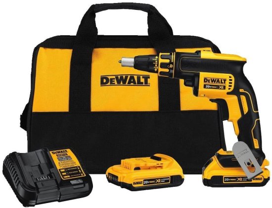 Dewalt デウォルト DCF620D2 2.0AH 20-volt MAX XR Li-Ion Brushless Drywall ScrewGun with Drywall ScrewGun Cordless Collated Attachment_1