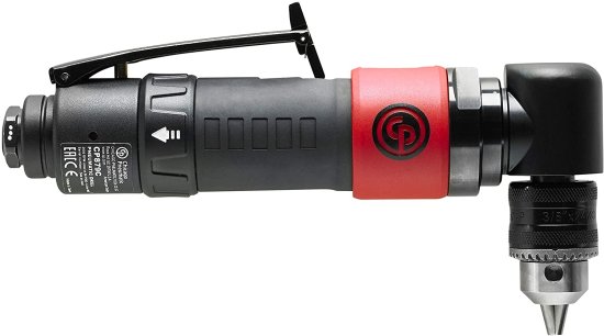 Chicago Pneumatic CP879C Angled Composite Reversible Air Drill, 3/8-Inch Chuck