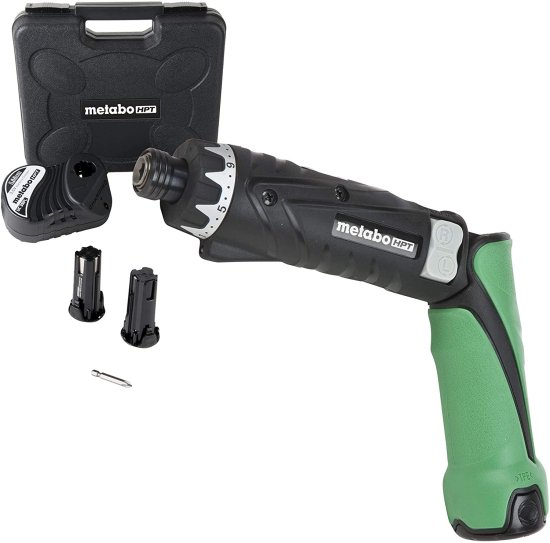 Metabo HPT 3.6V Cordless Screwdriver Kit | 2 Lithium-Ion Batteries | LED Light | 21 Clutch Settings | Lifetime Tool Warranty | DB3DL2