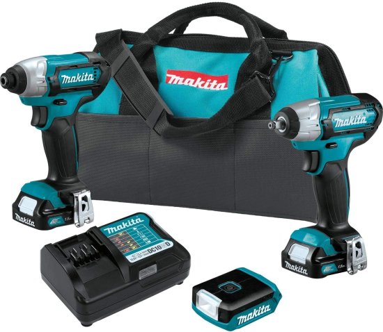 Makita マキタ CT324 12V Max CXT Lithium-Ion Cordless 3-Pc. Combo Kit (1.5Ah)
