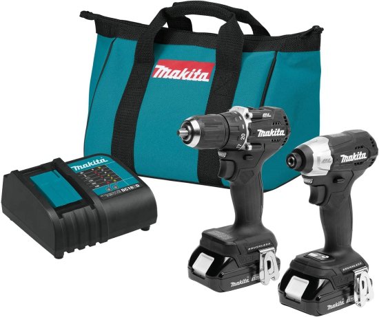Makita マキタ CX203SYB 18V LXT? Lithium-Ion Sub-Compact Brushless Cordless 2-Pc. Combo Kit (1.5Ah)
