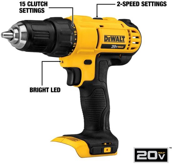 Dewalt デウォルト 20V MAX* Cordless Drill Combo Kit , 4-Tool