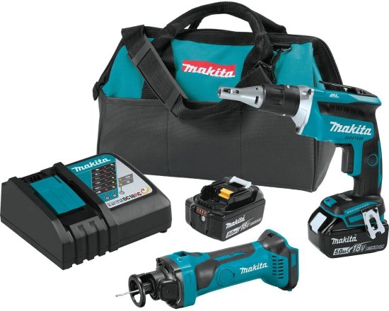 Makita マキタ XT255T 18V LXT Lithium-Ion Cordless 2-Pc. Combo Kit (5.0Ah)