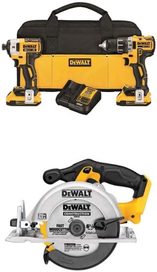 Dewalt デウォルト DCK283D2 MAX XR Lithium Ion Brushless Compact Drill/Driver & Impact Driver Combo Kit, 20V with Circular Saw 53,100円