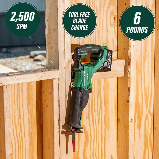 Metabo HPT 18V/36V MultiVolt 5-Piece Cordless Tool Combo Kit | Hammer Drill | Triple Hammer Impact Driver | Circular Saw | Reciprocating Saw | W_1