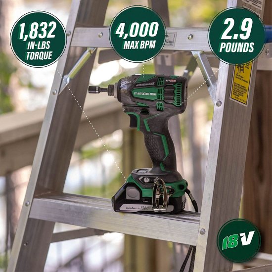 Metabo HPT 18V/36V MultiVolt 5-Piece Cordless Tool Combo Kit | Hammer Drill | Triple Hammer Impact Driver | Circular Saw | Reciprocating Saw | W_4