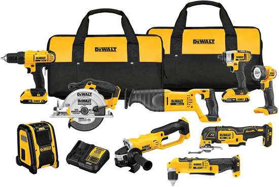 Dewalt デウォルト 20V MAX* Cordless Drill Combo Kit 9-Tool (DCK940D2)