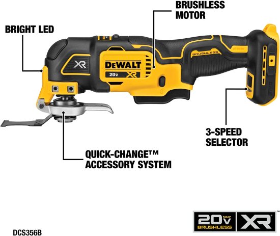 Dewalt デウォルト 20V MAX* Cordless Drill Combo Kit , 5-Tool (DCK551D1M1)_5