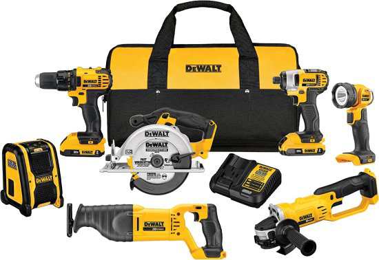 Dewalt デウォルト 20V MAX Combo Kit Compact 7-Tool (DCK720D2)