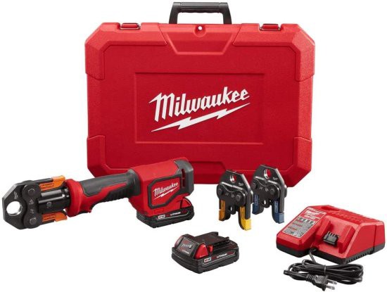 Milwaukee 2674-22P M18 Short Throw Press Tool Kit w/ Viega PureFlow Jaws