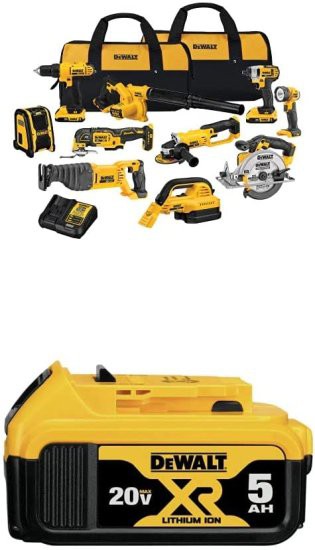 Dewalt デウォルト DCK1020D2 20V Combo Kit with DCB205 20V MAX XR 5.0Ah Lithium Ion Battery-Packの通販は