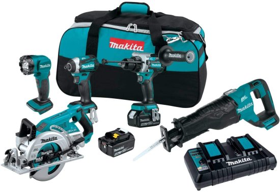 Makita マキタ XT507PT 18V LXT? Lithium-Ion Brushless Cordless 5-Pc. Combo Kit (5.0Ah)