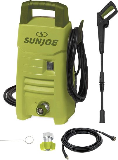 Sun Joe SPX206E 1600 PSI 1.45 GPM Max Compact Electric Pressure Washer, w/ Variable Tip Lance