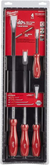 Milwaukee 48-22-9214 4 Pc Pry Bar Set