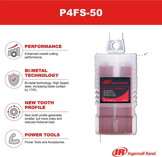 Ingersoll Rand P4FS-50 Air Reciprocating Saw Blades for all standard shank air reciprocating saws_1
