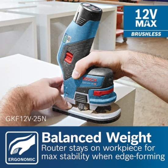 BOSCH ボッシュ 12V Max EC Brushless Palm Edge Router (Bare Tool) GKF12V-25N_7