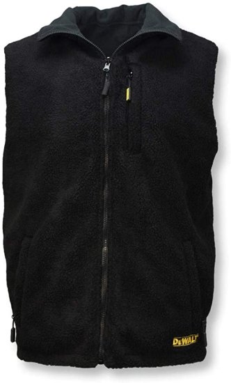 Dewalt デウォルト Unisex Heated Reversible Vest Kitted - Black - Size L_2