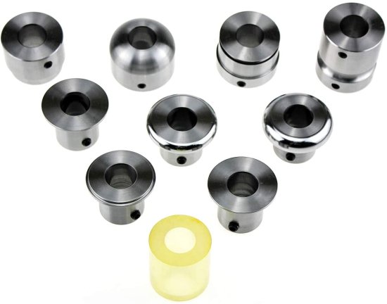 Bead Roller Forming Set 9 Dies 1 Polyurethane Roll Tipping 22mm shaft CR12 (not chrome plated not peel)