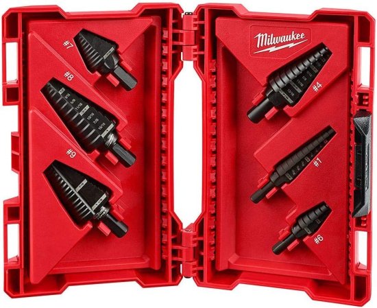 Milwaukee Black Oxide Step Drill Bit Set (6-Piece)