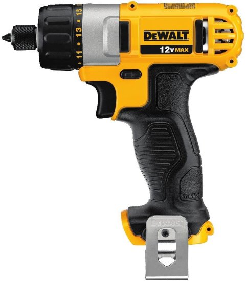 Dewalt デウォルト 12V MAX Cordless Screwdriver, 1/4-Inch Hex Chuck, 1-Inch Bit Tips, Tool Only (DCF610B)