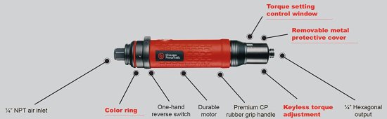 Chicago Pneumatic CP2621 Push To Start Industrial Straight Screwdriver_1