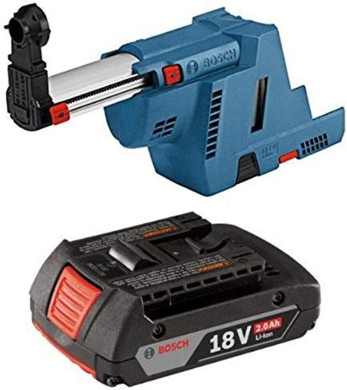 BOSCH ボッシュ GDE18V-16 SDS-plus Dust Collection Attachment with 2.0 AH battery