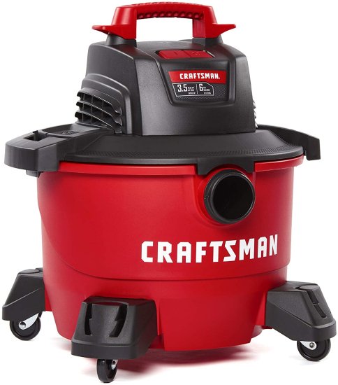 CRAFTSMAN CMXEVBE17584 6 Gallon 3.5 Peak HP Wet/Dry Vac, Portable Shop Vacuum with Attachments , Red 27,885円