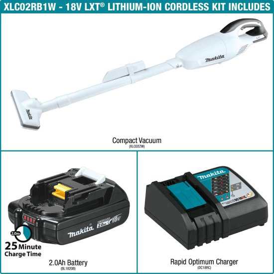 マキタ Makita XLC02RB1W 18V LXT Lithium-Ion Compact Cordless