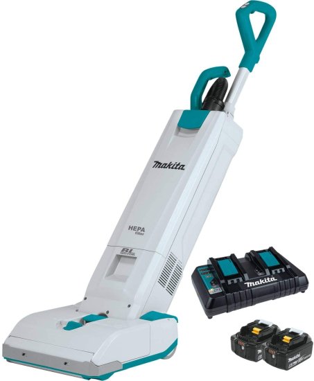 Makita マキタ XCV19PG 18V X2 (36V) LXT? Lithium-Ion Brushless Cordless 1.3 Gallon HEPA Filter 12" Upright Vacuum (6.0Ah)