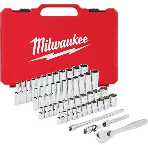 50 Pc. 1/4" Dr. Ratchet & Socket Set - SAE & Metric