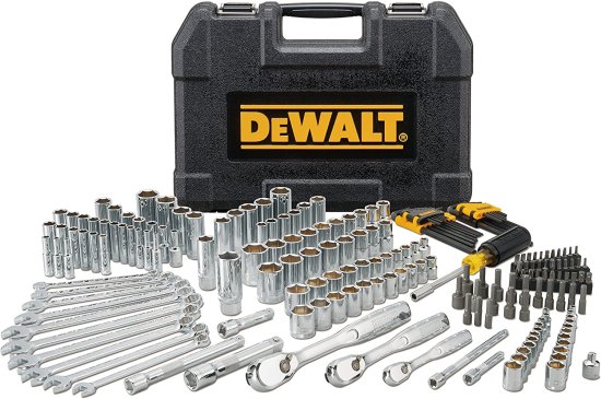 Dewalt デウォルト Mechanics Tool Set, 1/4" & 3/8" & 1/2" Drive, SAE/Metric, 205-piece (DWMT81534)の通販は 46,400円